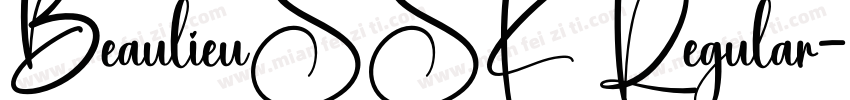 BeaulieuSSK Regular字体转换